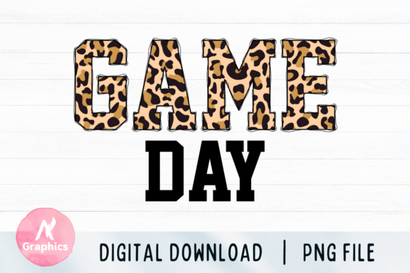 Game Day Sublimation PNG - Leopard Graphics