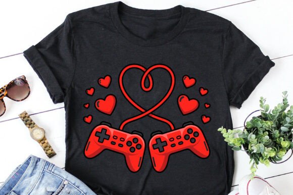 Gamer Game Controller Valentine Graphics & T-Shirt Designs