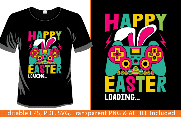 Happy Easter Loading Video Game T-Shirt Graphics Review