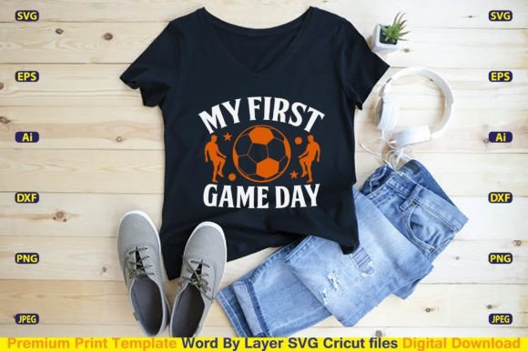 My First Game Day: Graphics & T-Shirt Designs